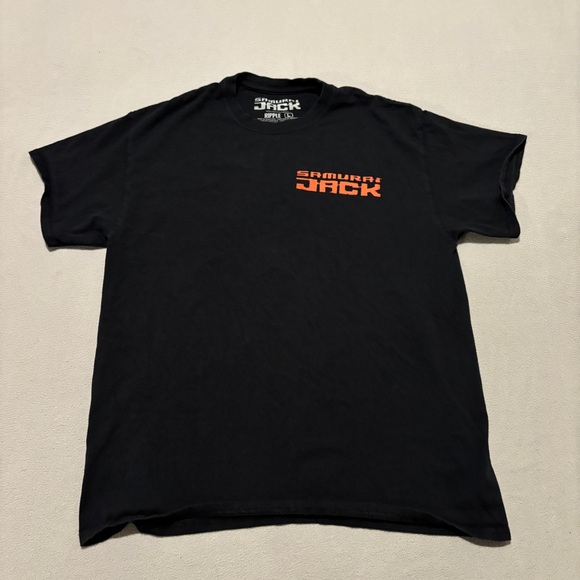 Cartoon Network Other - Sammurai‎ Jack T Shirts Size L Black Short Sleeves Aku Graphic Cartoon Network